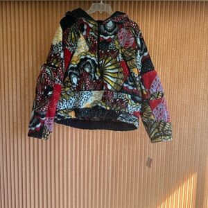 Free People Movement Wild and Free Colorful Patterned Hoodie